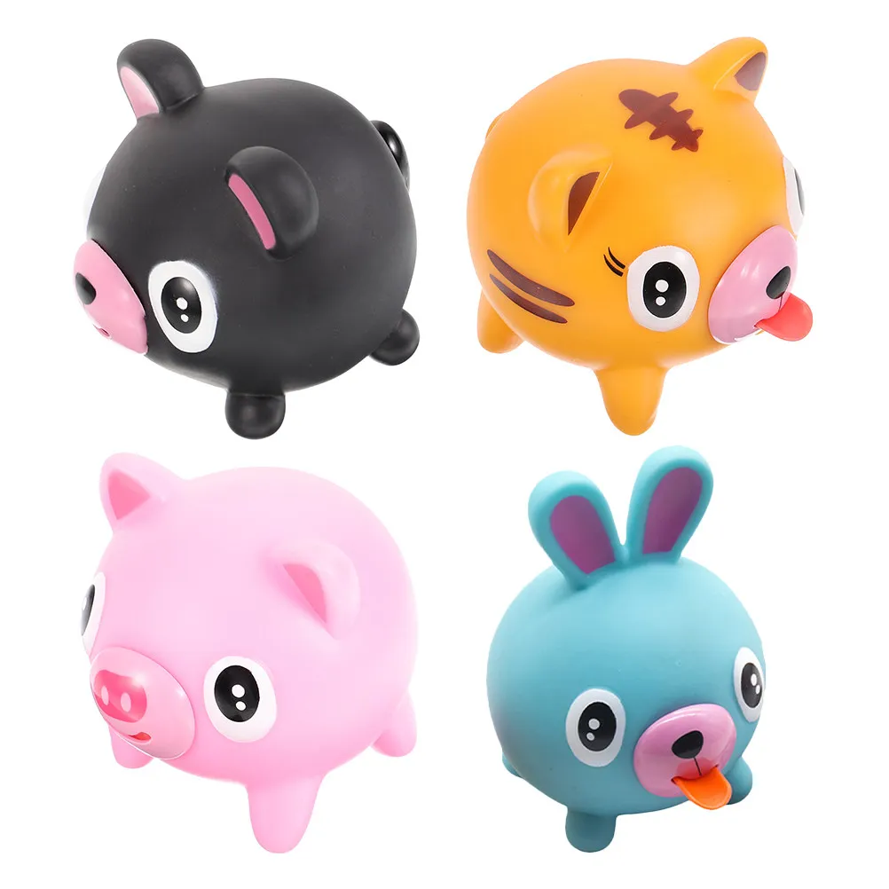 4pcs-animal-stress-squeaky-squeeze-balls-soft-rubber-stick-out-tongues-sound-sensory-fidgets-for-kids-adults-decompression-party