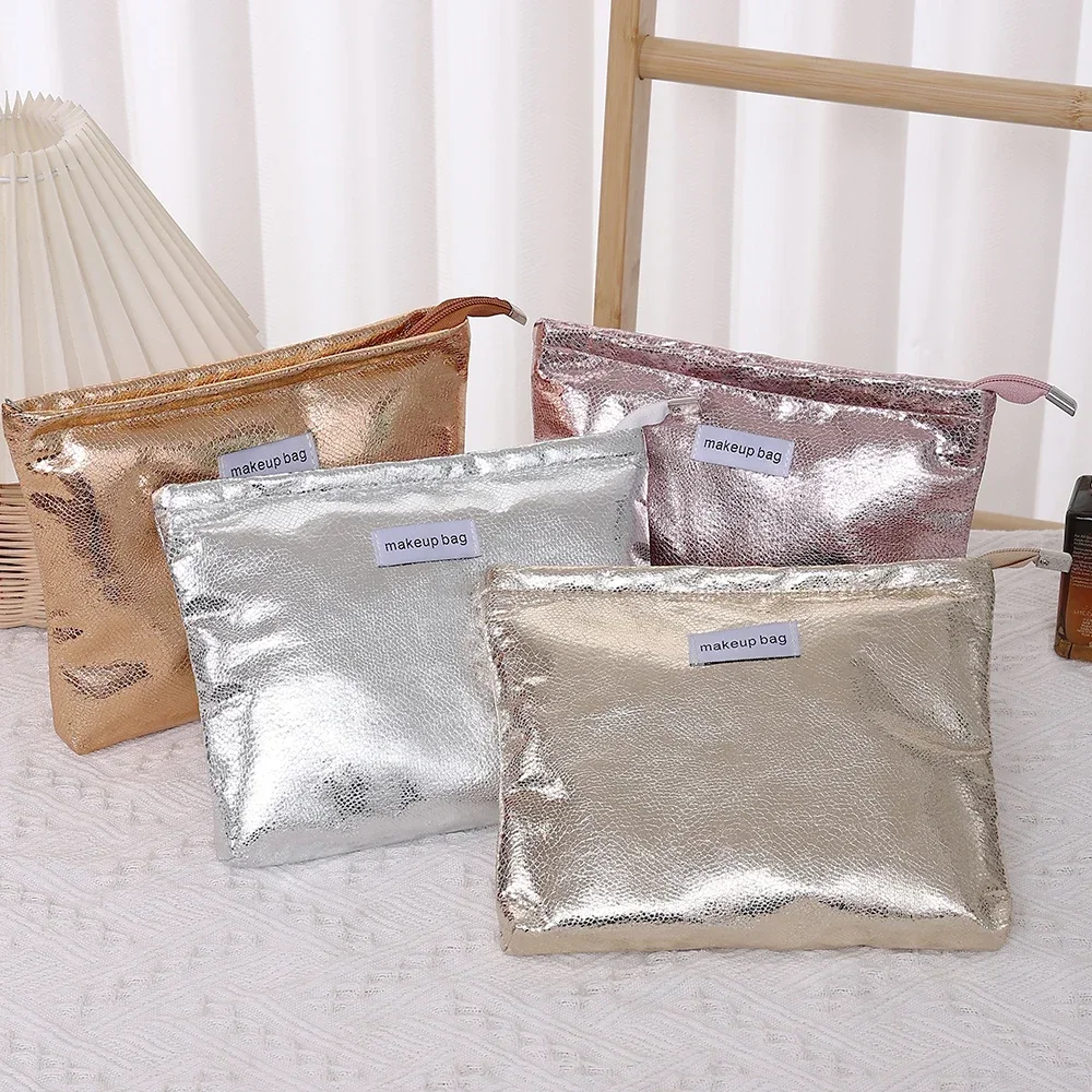 

Fashion Shiny Sequins Cosmetic Bag Portable Women Clutch Zipper Pouch Handbag Makeup Toiletries Storage Square Bags Wholesale
