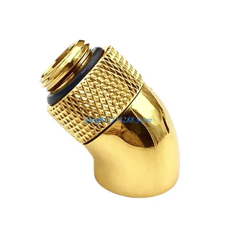 G88D 45° Adjustable Cooling Rotating Elbow Adapter Metal Water Cooling Fitting