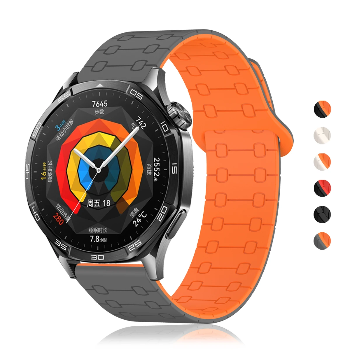 Magnetisches Schlaufenarmband 22 mm für Huawei Watch 5 Pro/GT 5 4 3 2 46 mm Silikonband für Garmin Forerunner 570 47 mm 265/Venu 3 Armband