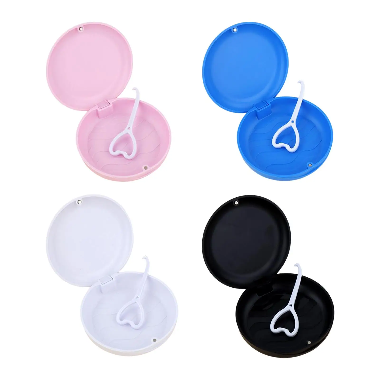 

Портативный футляр для хранения зубных протезов с лотком-органайзером для легкой очистки