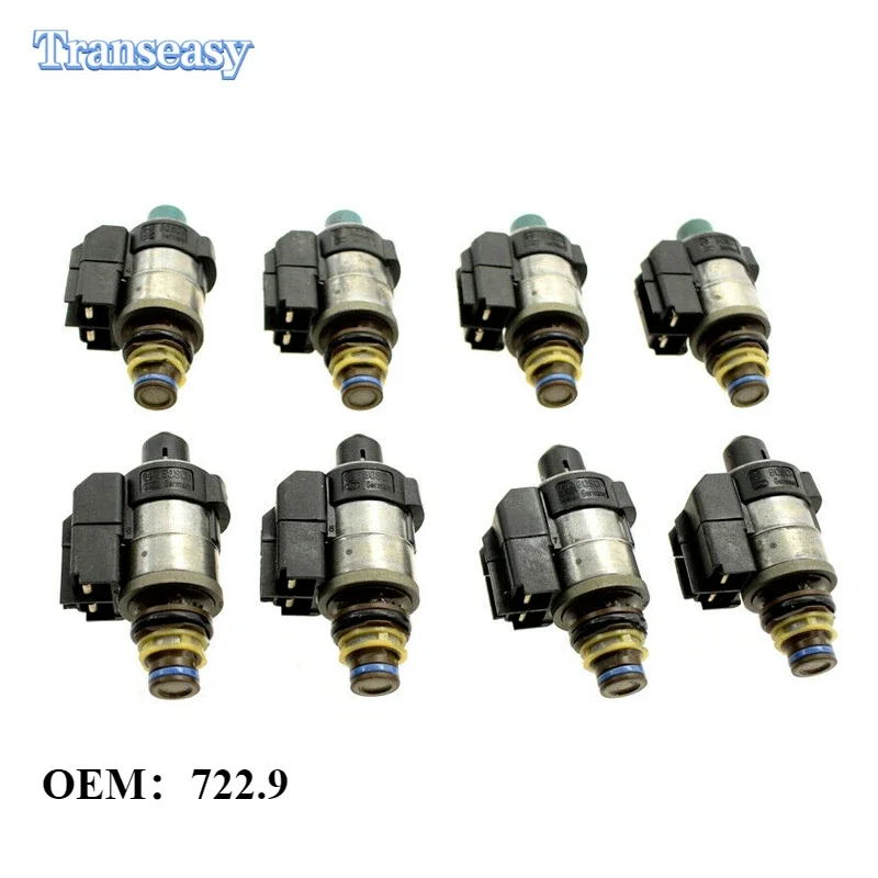 

Tested 8 Pcs 722.9 7 Speed Automatic Transmission Solenoid Suit For Mercedes Benz 0260130035 0260130034 2202271098 A2202271098