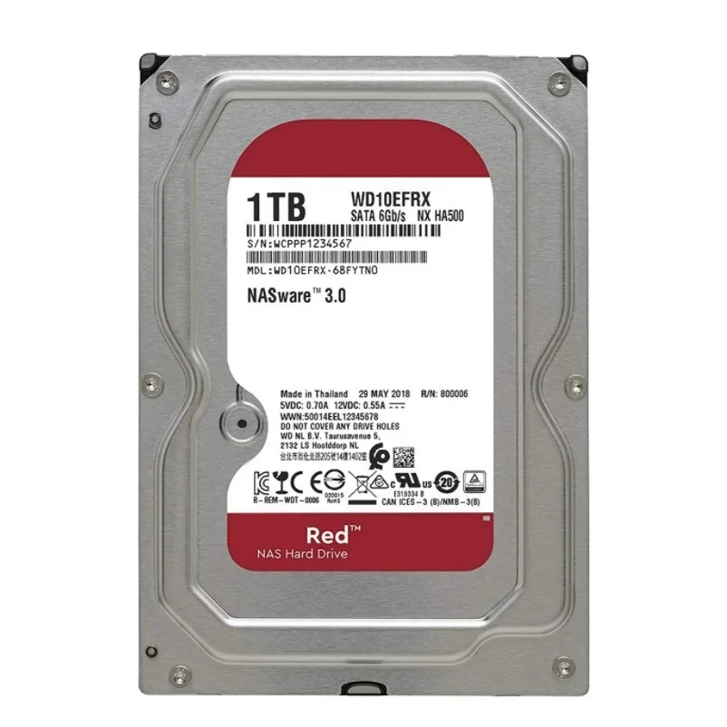 Imagem -06 - Disco Rígido Interno Red Plus Nas 1- 4tb vv d 5400 Rpm Sata Gbps Cmr Cache de 128 mb 3.5 Wd40efzx Novo