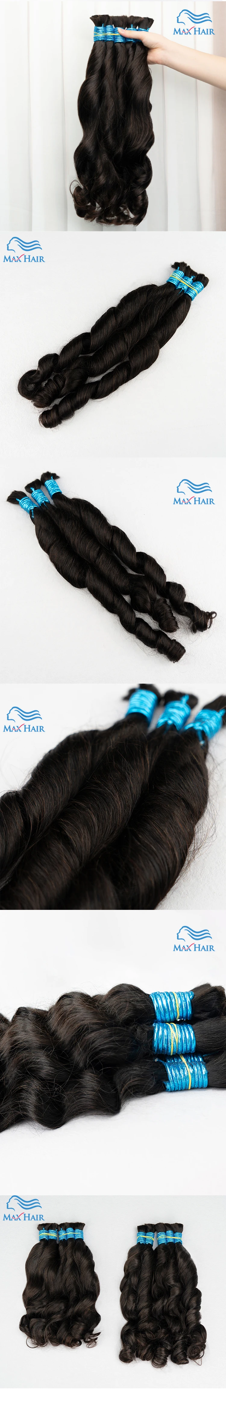Human Hair Bulk Loose Wave No Weft Hair Bundles For Braiding Deep Hair Braiding Brazilian Natural Black Human Hair Extensions