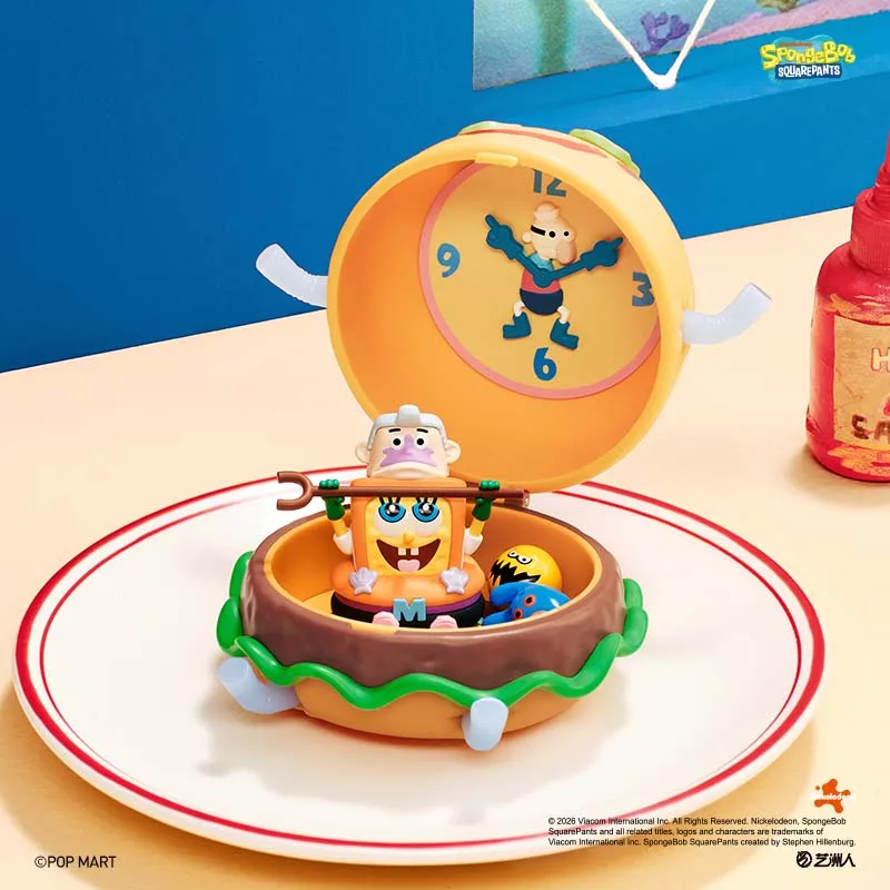 New Hot POP MART SpongeBob Krabby Patty Bestsellers Series Blind Box Mystery Box Guess Bag Anime Figure Desktop Collection Gift view 5