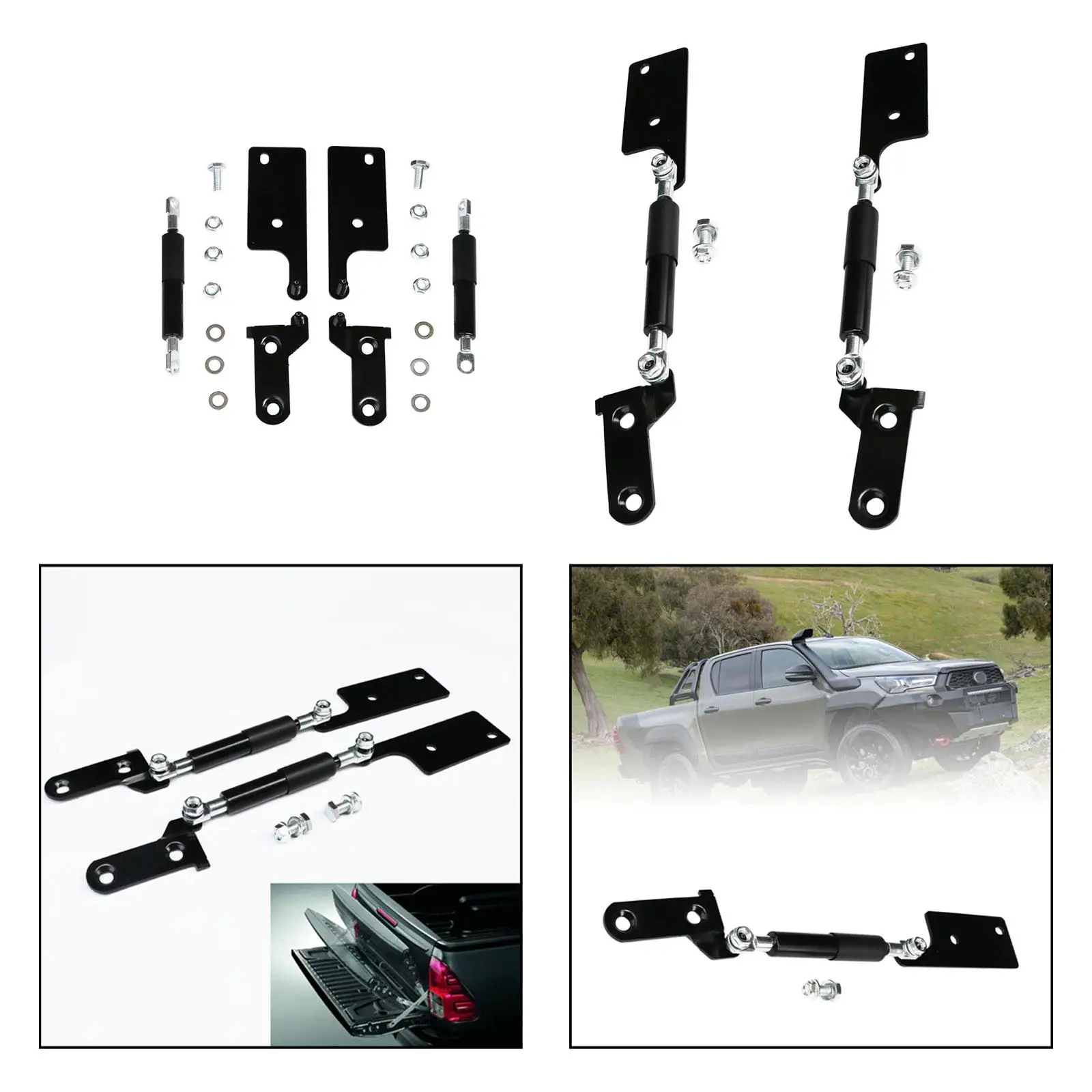 Amortisseur de hayon multifonctionnel pour voiture, hayon arrière, support de ralentissement, assistance de hayon, choc pour Revo 15-21, le plus récent