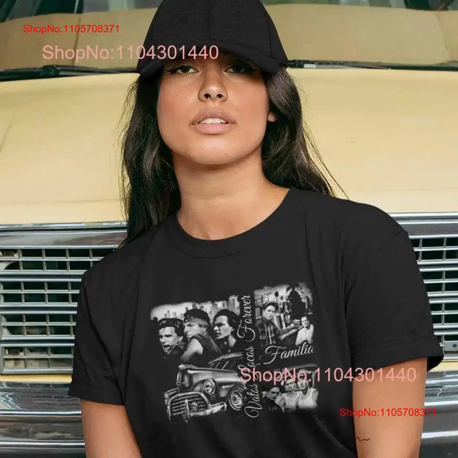 Vatos Locos T Shirt Chicano For Dad Mom Familia Movie Barrio Nephew Lowrider vintage Washed Versatile Stretched Comfortable