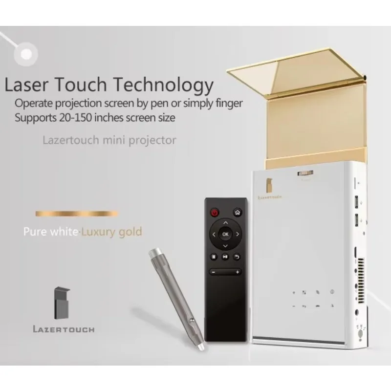 Touch Smart Pico 200inch Proyector Lazer Mini Led Projector