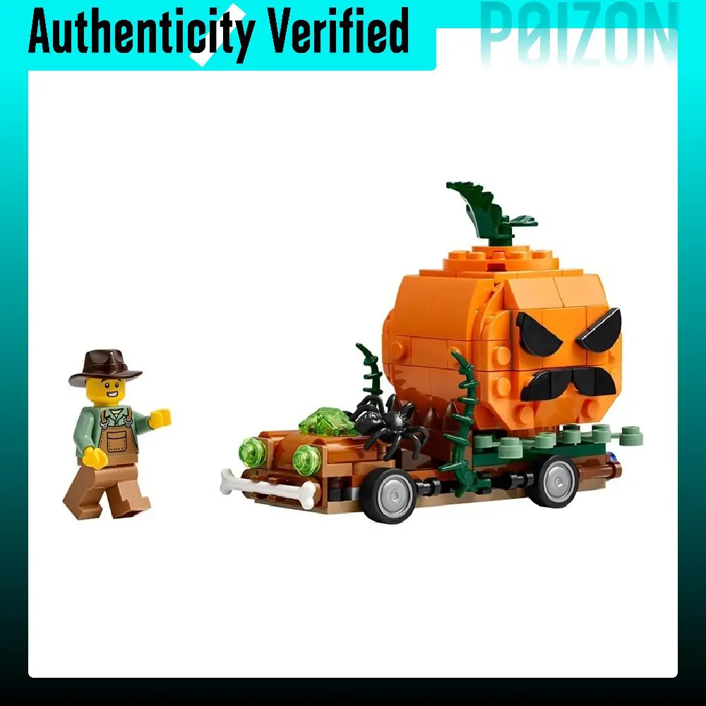 LEGO Pumpkin Lanterns Pikachu Truck Plastic Building Blocks 177pcs L40822