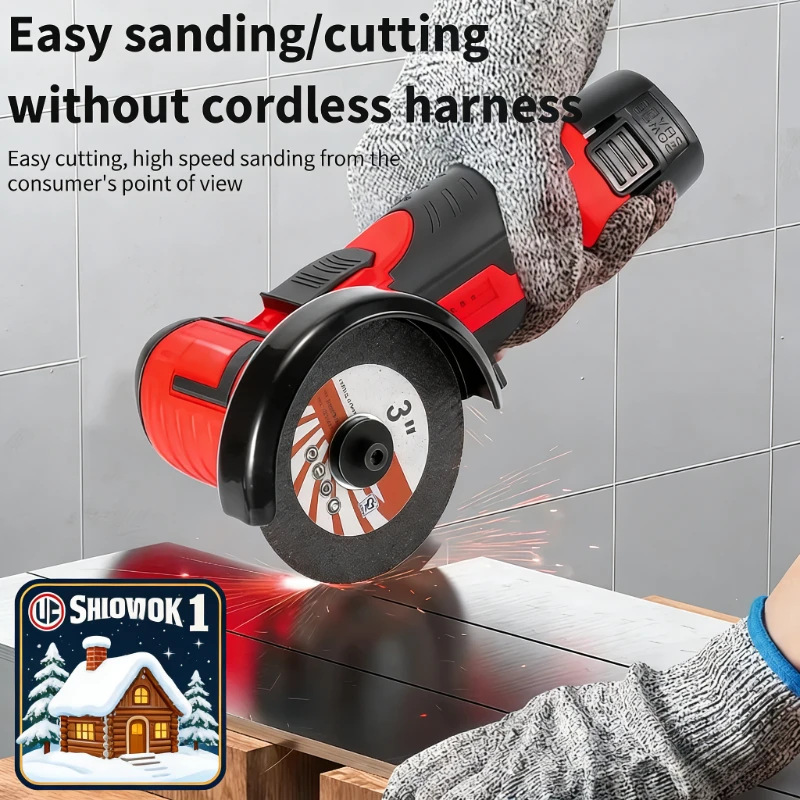 ميلووكي فرش طاحونة زاوية كهربائية آلة قطع صغيرة لقطع الماس أداة الطاقة اللاسلكية القابلة لإعادة الشحن ل 12 فولت