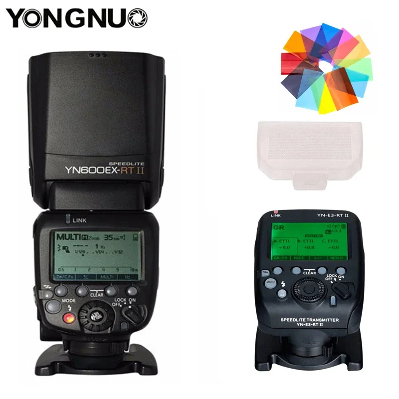 

YONGNUO YN600EX-RT II Wireless Flash Speedlite with Optical Master TTL HSS for Canon 5D Mark II III IV 1200D 450D 80D 6D 7D 650D