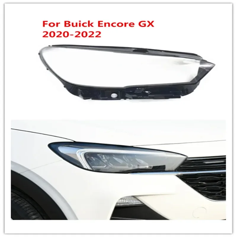 

HTTCY For Buick Encore GX 2020-2022 front Car Headlight Cover Lens Shell Lampcover Lampshade Headlamp Light mask