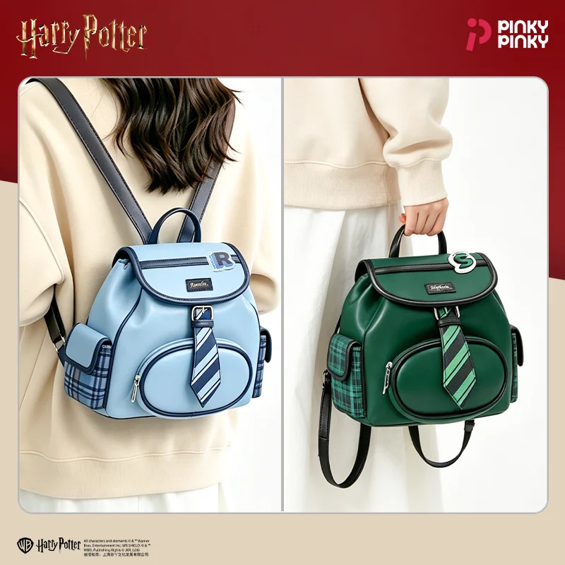 Pinky Harry Potter Backpack Hogwarts College Preppy Style Travel Daily Bag for Daily Halloween Christmas Birthday Gift for Girls