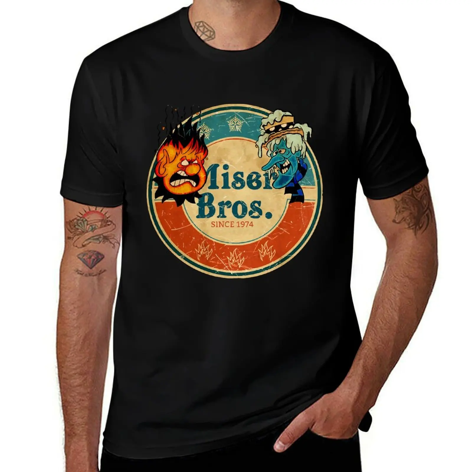 RETRO MISER BROS SINCE 1974 T-Shirt Fashion Casual Short Sleeve Top T-Shirt