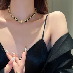 Fashion Weight Loss Magnet Necklace Zircon Crystal Strong Magnetic Therapy Health Care Clavicle Necklace Party Wedding Jewelry