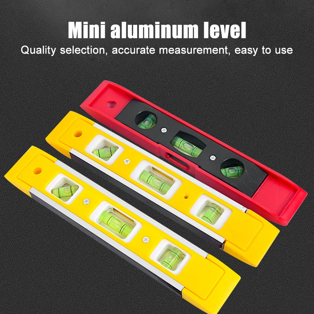 Portable ABS Shell Level Ruler High Precision Strong Magnetic 3 Bubble Level Meter Household Hardware Tools Laser Level Ruler