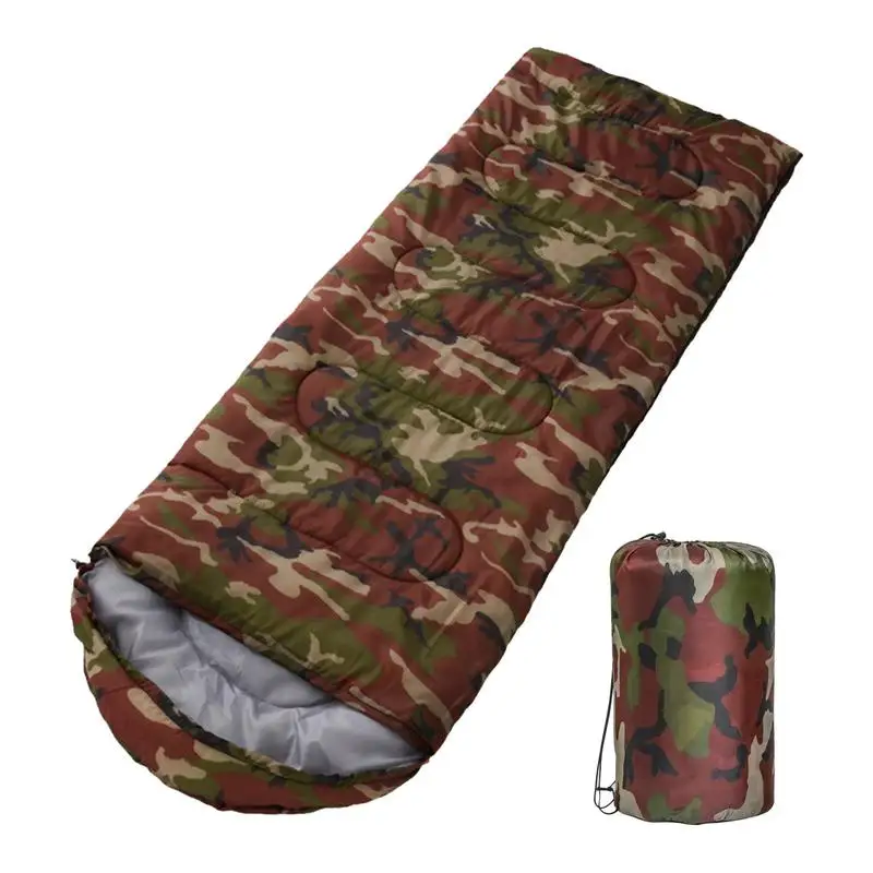 Camping Sleeping Bag Lightweight 4 Season Warm Envelope Backpacking Outdoor Mummy Cotton Winter Sleeping Bag with Storage Bag