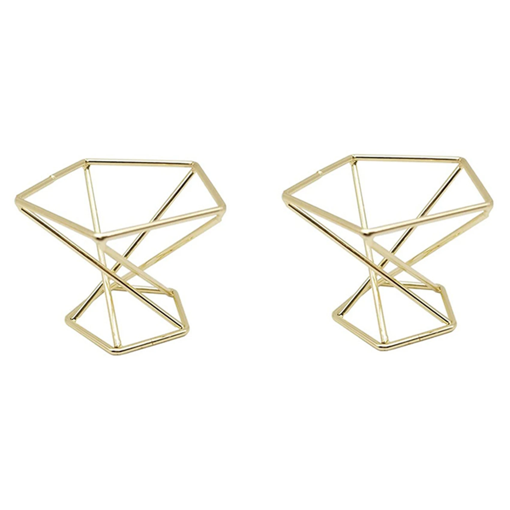 

AB33-8 Pcs Geometric Air Plant Holder Airplants Rack Metal Plants Stand Planter Shelves Himmeli Decor Tillandsia Containers