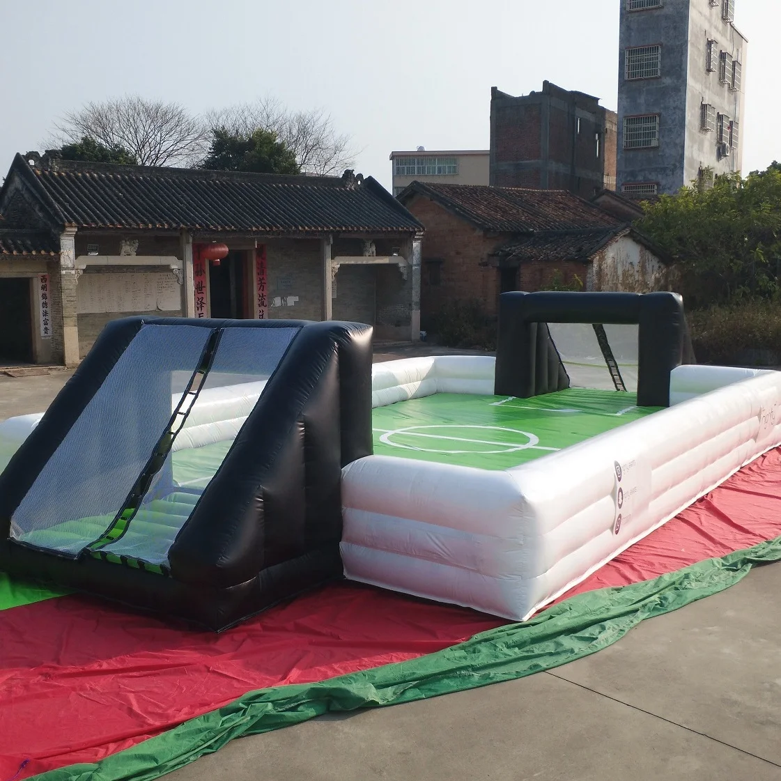 Outdoor Commercial Used Inflatable Water Soccer Field, Inflatable Soccer Arena for Sale, Inflatable Football Court