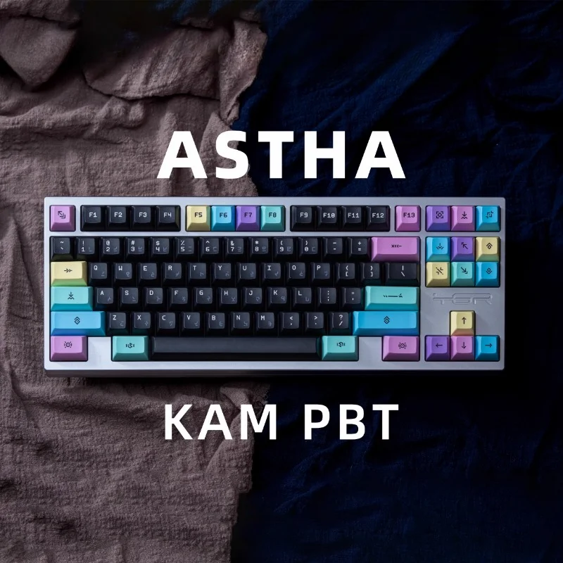 

MiFuny ASTHA Theme Keycaps 154 Key PBT Keycap Kam Profile Keyboard Caps for Custom Mechanical Keyboard Gaming Accessories Gift