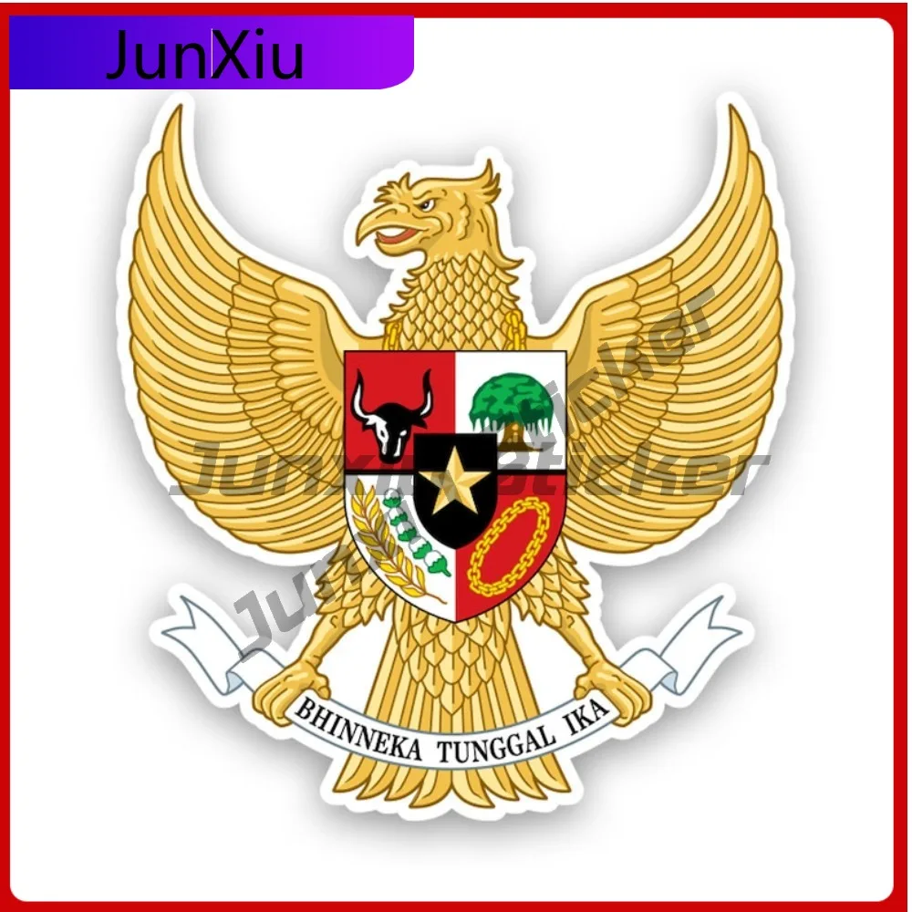 

Indonesian National Emblem Sticker Waterproof Outdoor Cute Window Waterproof Vinyl Decal For Letter Boxe Unique Fun High Quality