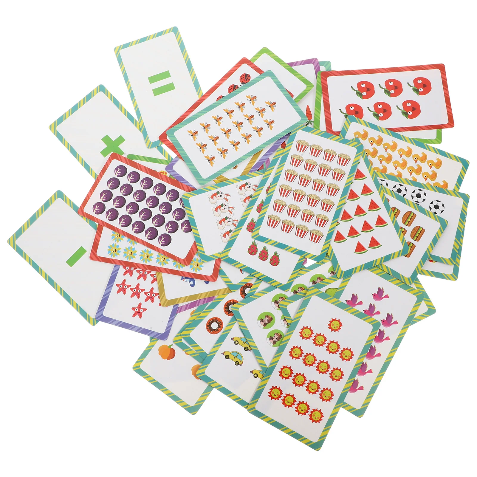 1 ชุดการ์ดแฟลชตัวเลขสำหรับการศึกษาปฐมวัย เกมการเรียนรู้สำหรับเด็กก่อนวัยเรียน พัฒนาการทางปัญญาสำหรับเด็กเล็ก ทักษะภาษาและคณิตศาสตร์