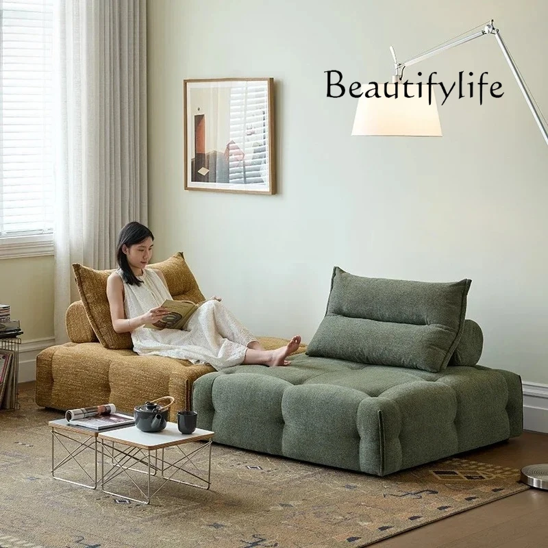 

Sofa Modern Simple Living Room Retro Style Single Module Creative Combination Fabric Sofa