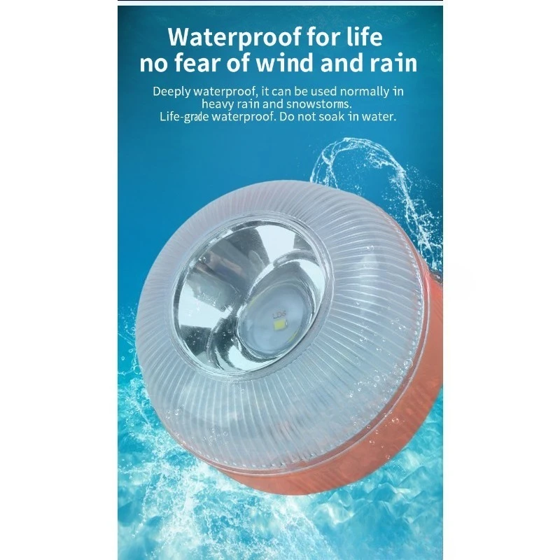 강력한 자기 유도 교통 경고등, 작업등, 가정용 자동차 고장등, 흰색 비상등