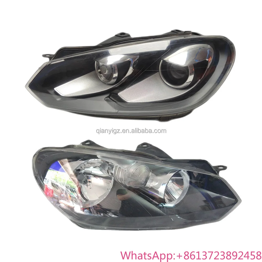 Compatible with Volkswagen Golf 6 Headlight Assembly, Xenon Projector, Halogen Combination Lamp, Real Second-hand Car Dismantlin
