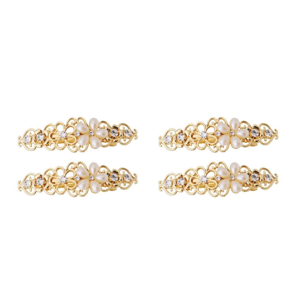 

4pcs Hollow Spring Clips Lightweight Alloy Hairpins Accessories Hair Alloy Hairpins Accessories Women Stylish Hair Clips