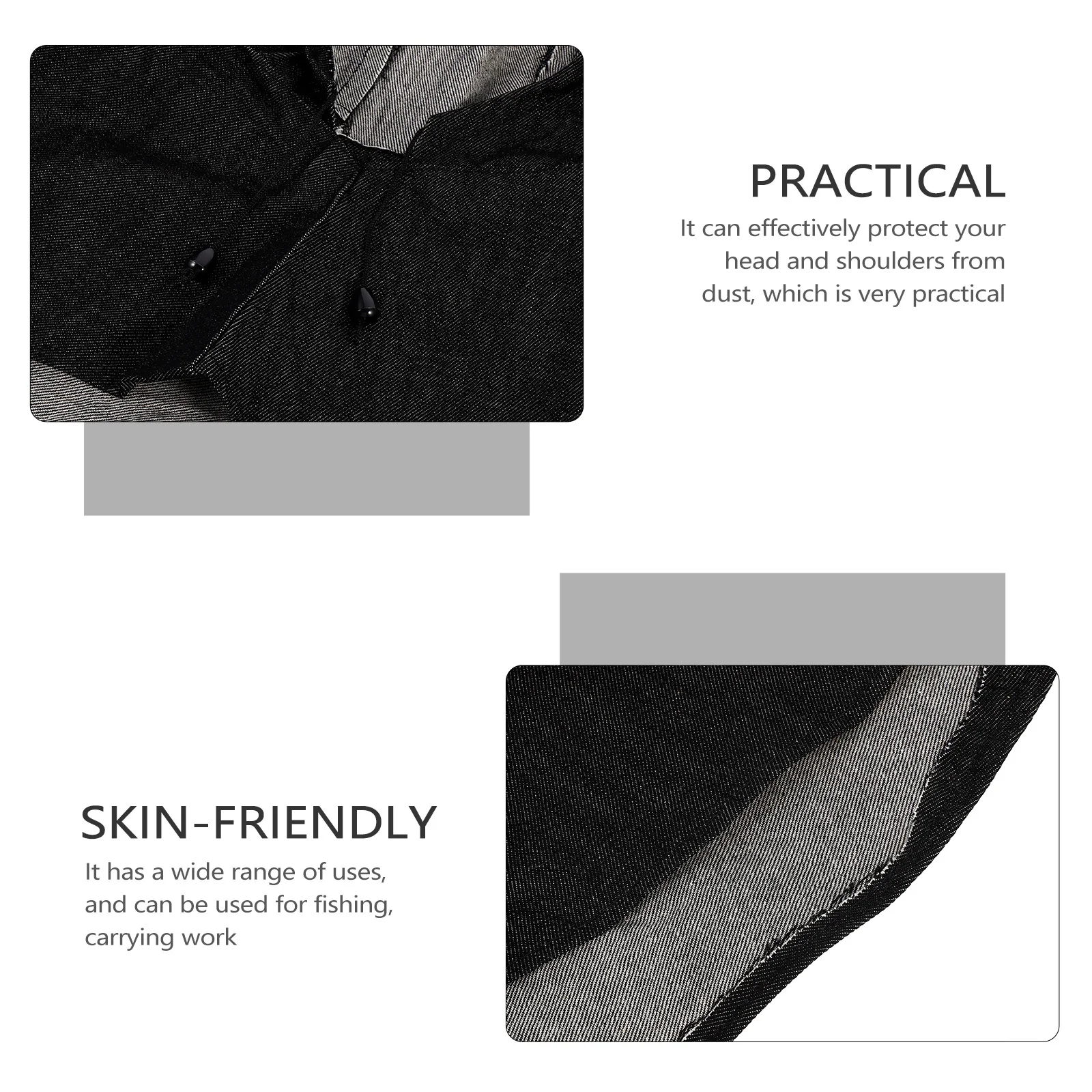 

2Pcs Windproof Hood Caps Durable Skinfriendly Neck Shoulder Drape Practical for Various Outdoor Activities Protective Hood Caps