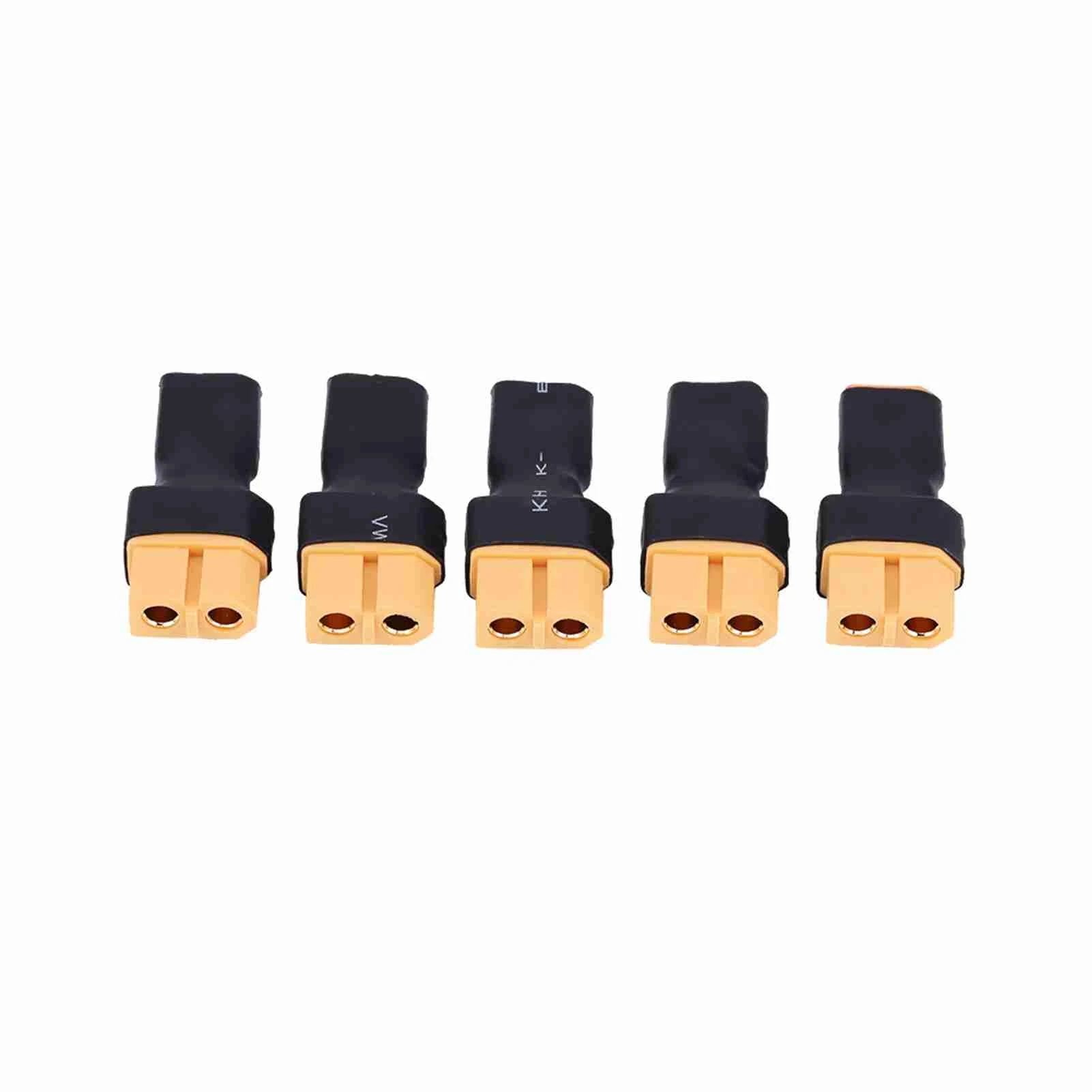5pcs/set RC Drone Connector Adapter Battery Converter Plug (XT30 Male to XT60 Female )