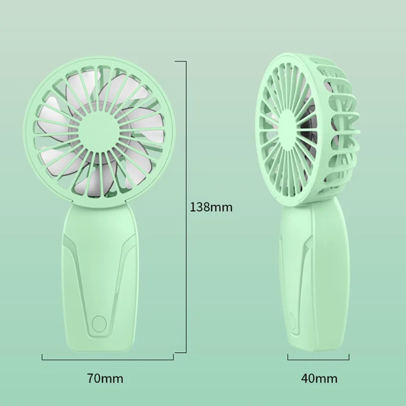 Mini fã portátil para o curso exterior, 1pc, usb recarregável, refrigerador de ar