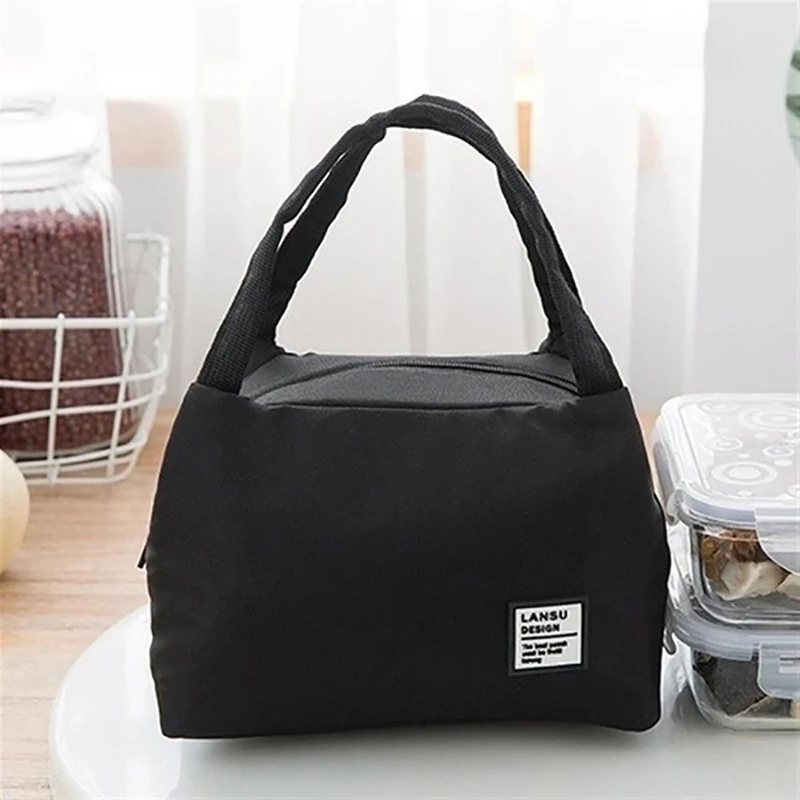 Portable Lunch Bag 2024 New Thermal Insulated Lunch Box Tote Cooler Bag Bento Pouch Lunch Container School Food Storage Bags