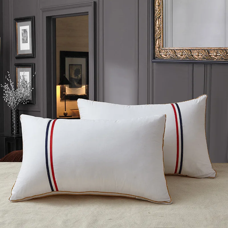 Long pillow core pure cotton cloth down cotton pillow core hotel pillow core 19x29inch High-end atmosphere Can be customized