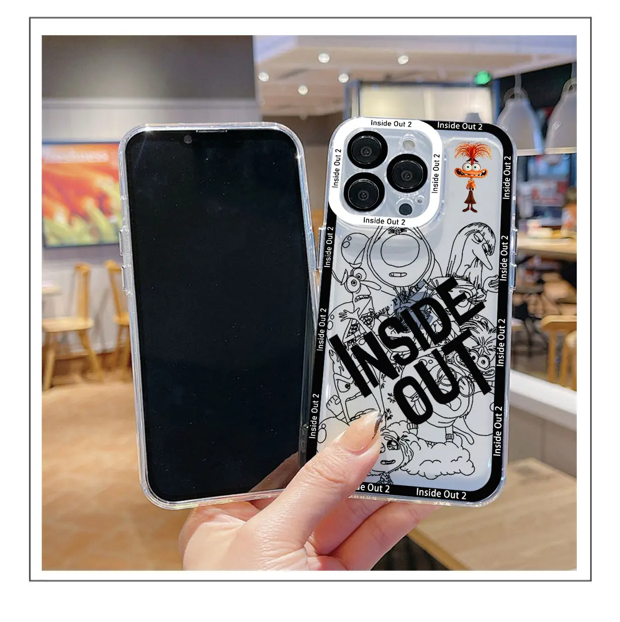 Disneys Inside Out 2 Phone Case For Samsung S25 S24 S23 S22 S21 S20 S10 FE Note20 Note10 Plus Ultra Lite 5G Clear Soft TPU Cover