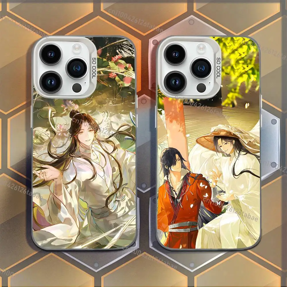 

HOT Xie-Lian Anime Hua-Cheng TGCF Phone Case For iPhone 17,16,15,14,13,12,11,Mini,Pro,E,MAX White Candy Matte Shockproof Cover