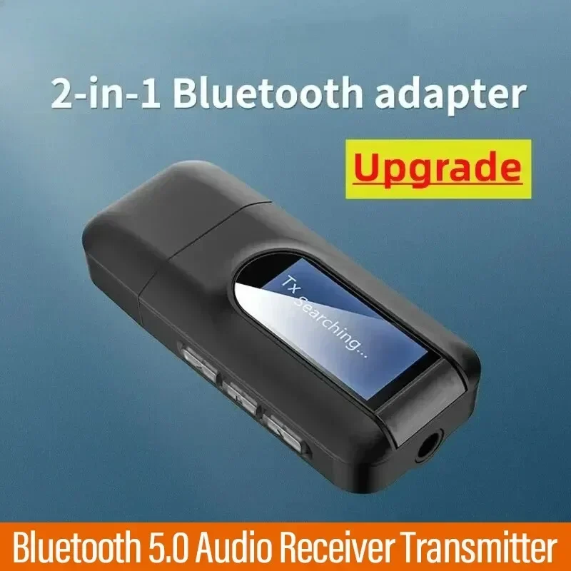 Bluetooth 5.0 Audio Transmitter Receiver LCD Display 3.5MM AUX RCA Stereo Wireless Adapter USB Dongle For PC TV Car Headphones