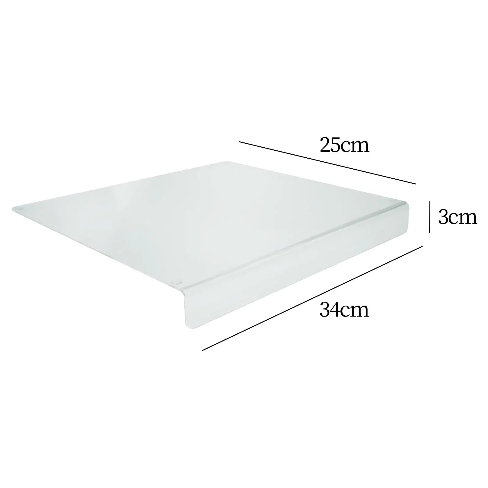 لوح تقطيع أكريليك لوح تقطيع لحماية سطح الطاولة مع لوح عجن شفاه مضاد للفواكه والحلويات والكعك