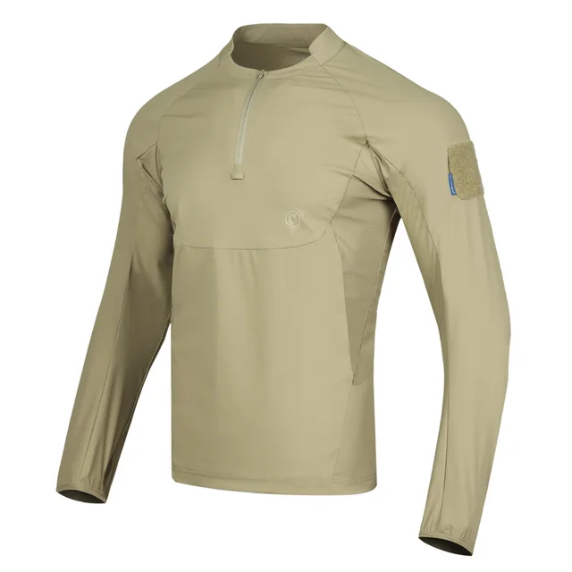 Emersongear Blue Label Hunter Ochrona przeciwsłoneczna Koszulka polo z długim rękawem Codzienne topy Tshirt Fitness Ergonomiczna elastyczna koszulka UPF100+