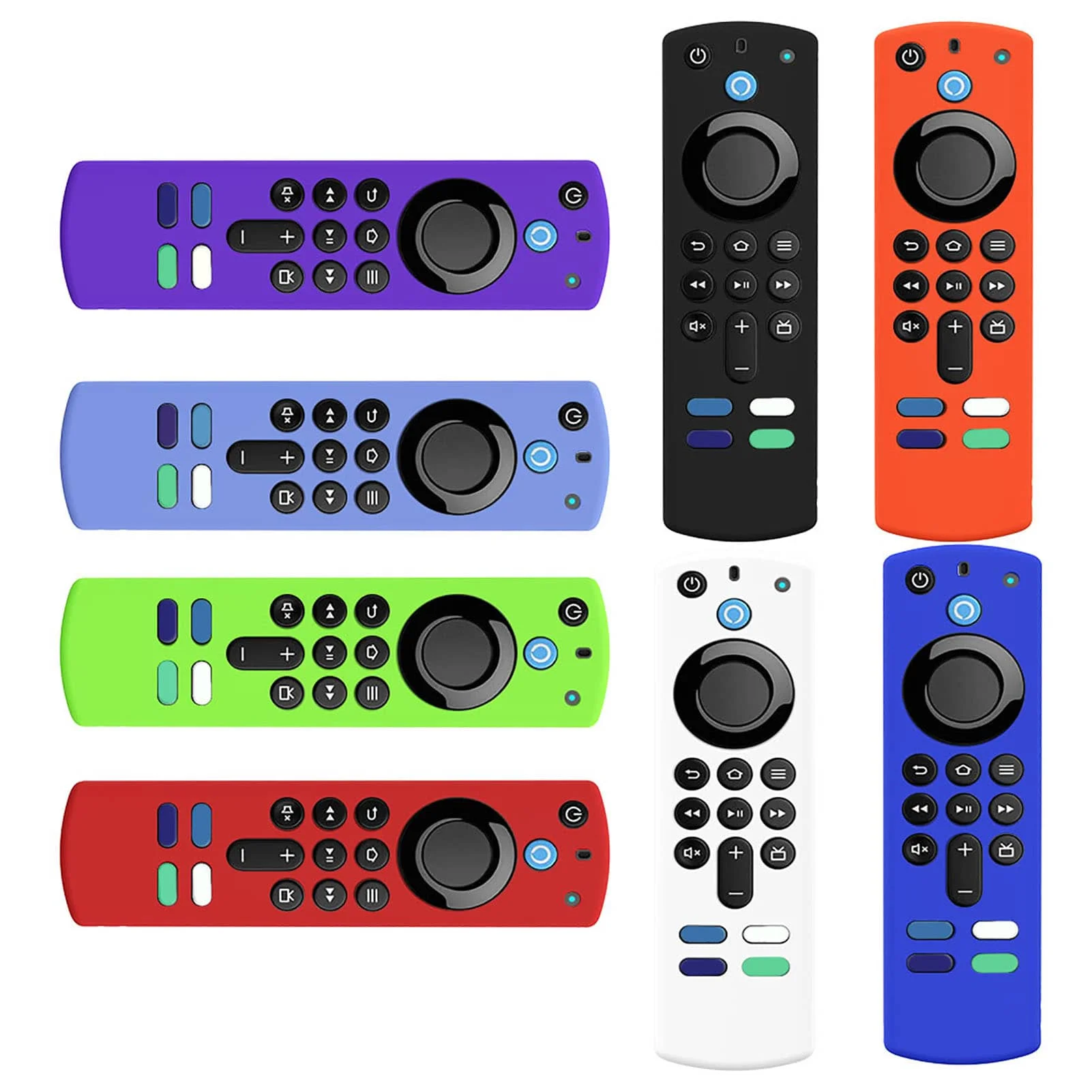 เคสสำหรับ Alexa 3rd รีโมต3rd Gen ฝาปิดป้องกันซิลิโคนเนื้อนิ่มควบคุมระยะไกลกันตก