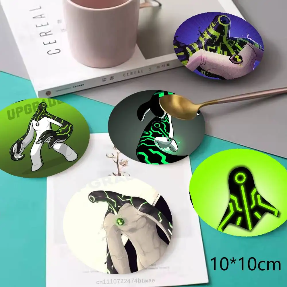 B-Ben10 Upgrade Anti-slip Tea Coffee Cup Pad Heat-Resistant Round Bowl Teapot Mat Home Gift