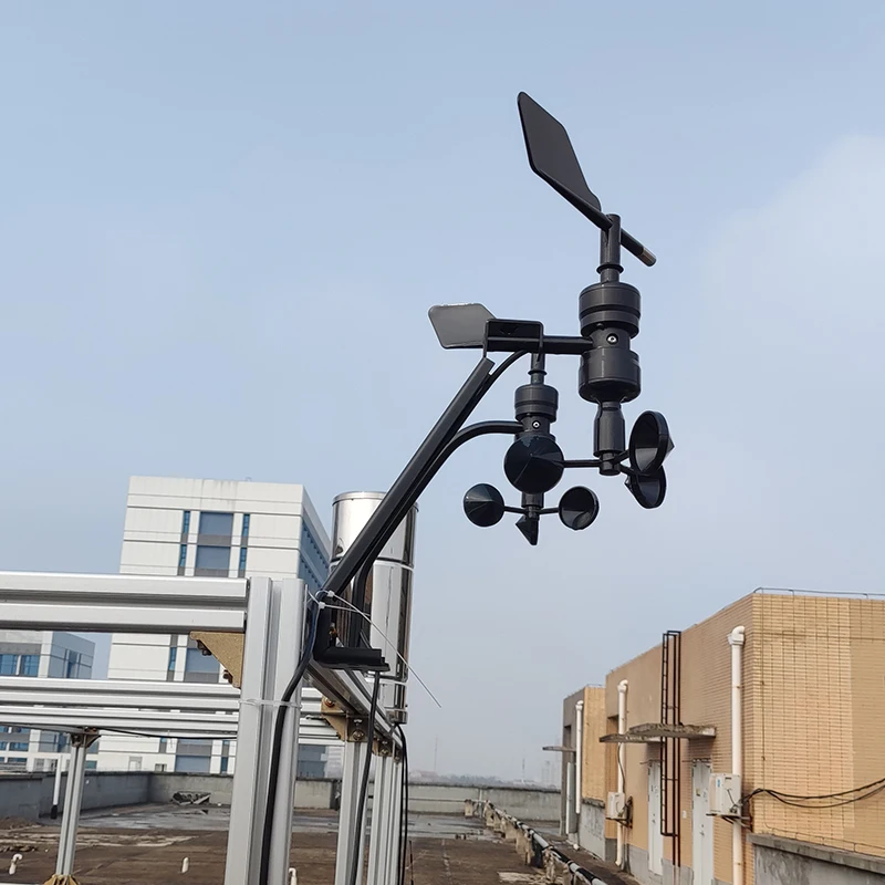 Outdoor IP65 Waterproof Digital Weather Station IoT Cup Style Anemometer RS485/4-20mA/0-5V/RS232 Output Pulse Wind Speed Sensor
