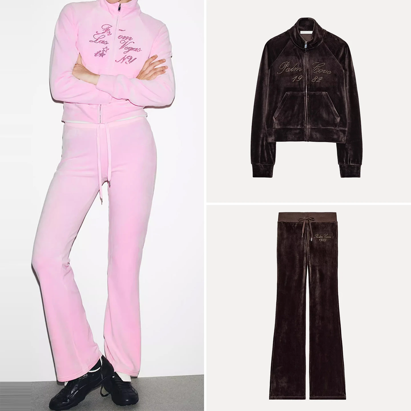 

Бархатные женские длинные брюки Jaet, осень 2023, Новое поступление, одинаковые бархатные длинные брюки Swan, одинаковый комплект Z, брендовый длинный воротник-стойка