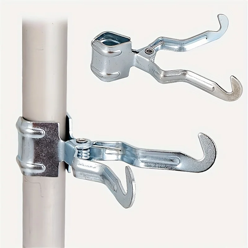 Heavy-duty iron tent clip with hook structure, versatile outdoor camping gear. Easy to use, high strength and wear-resistant