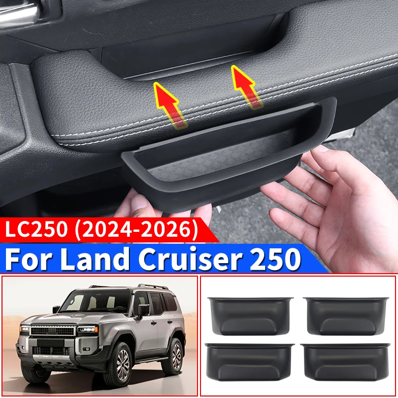 

For 2024 2025 Toyota Land Cruiser 250 Prado LC250 1958 First Edition Upgraded Accessories,Car Door Armrest Handle Silica gel pad