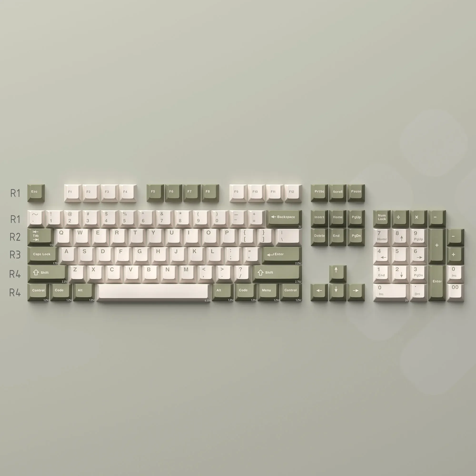 

Yunwu original factory height two-color injection molding 186 keycap PBT full set
