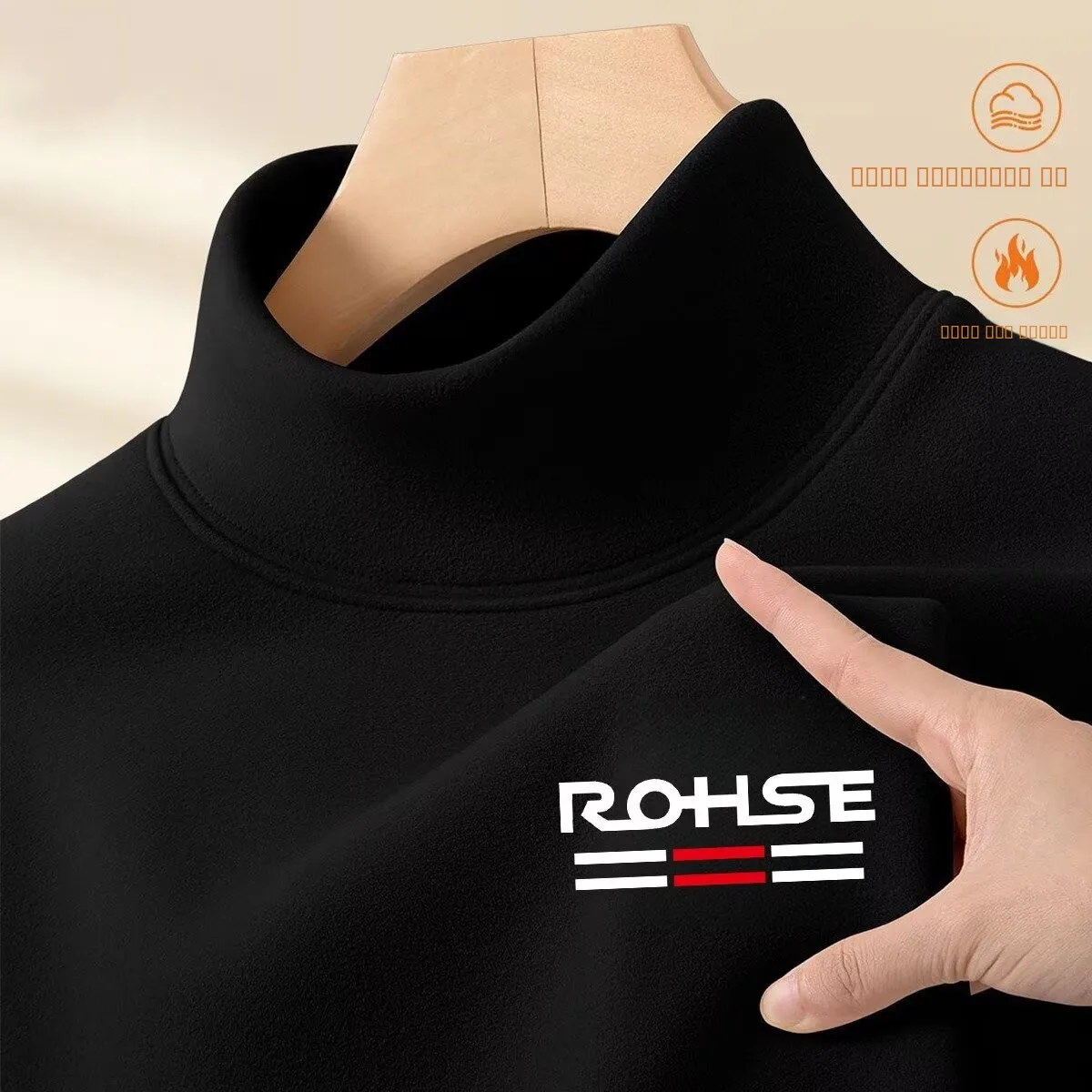 

Trendy mat Japanese Sle Versatile Warm Letter Print Double-Sided Velvet f-High Collar Long Sve Ele Lazy Fa...