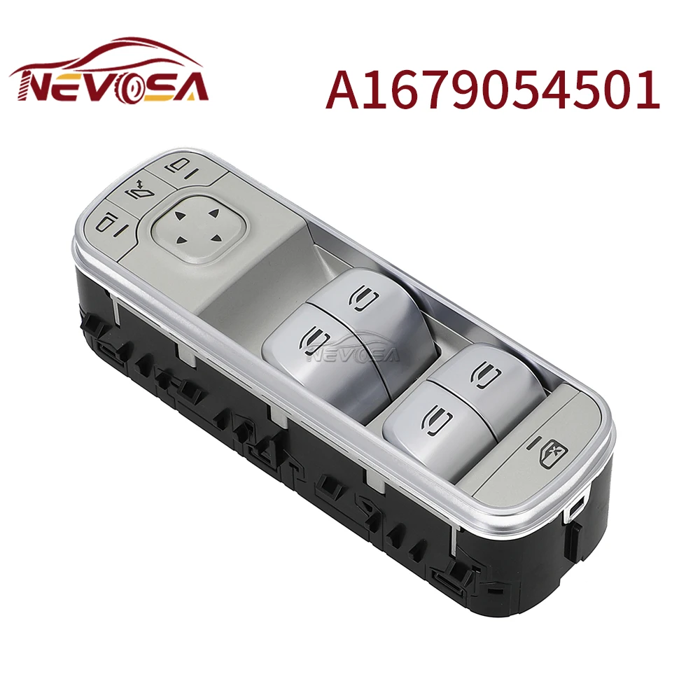 

NEVOSA 1679054501 For Mercedes Benz GLS GLE W167 2019 2020 2021 Power Master Window Switch A1679054501 Control Window Lifter