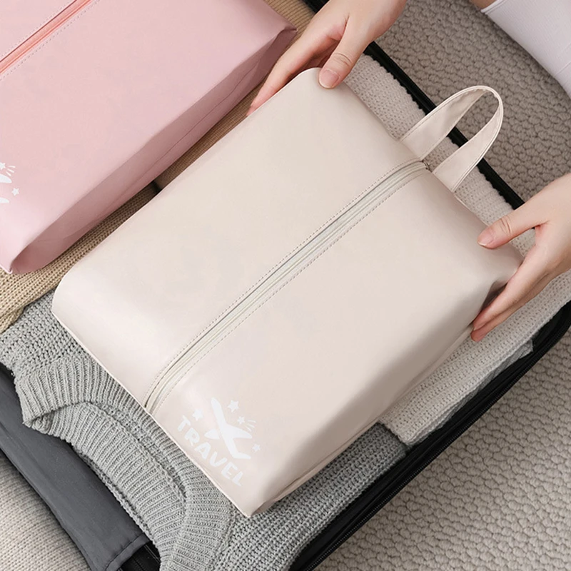 Travel Portable Shoe Handbag Large Capacity Sorting Bag Folding Hand Wash Cloth Pounch Dustproof Socks Underwear Storage Bag